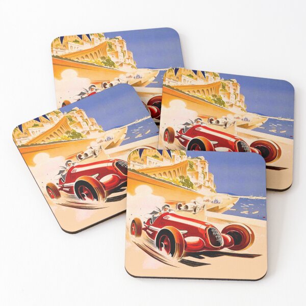 Item preview, MONACO; Vintage 1937 Grand Prix Auto Racing Print designed and sold by posterbobs.