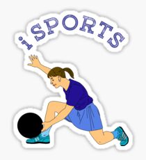 Sports, bowling, action Sticker