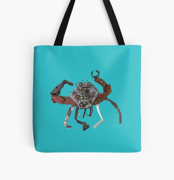 Sandy the Crab All Over Print Tote Bag