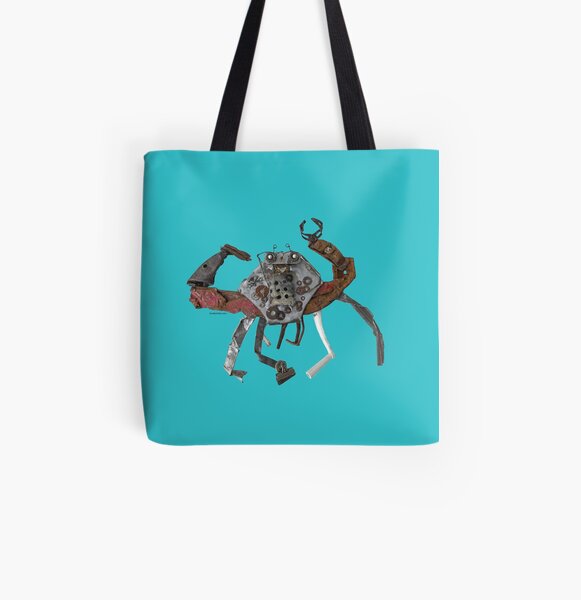 Sandy the Crab All Over Print Tote Bag