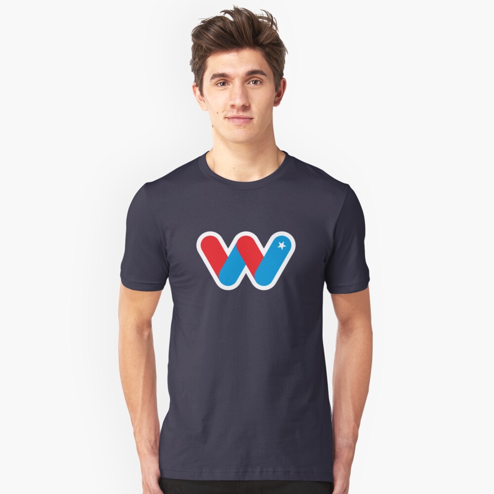 Wild Superhero Letter W Slim Fit T-Shirt