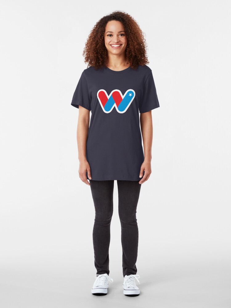 Alternate view of Wild Superhero Letter W Slim Fit T-Shirt