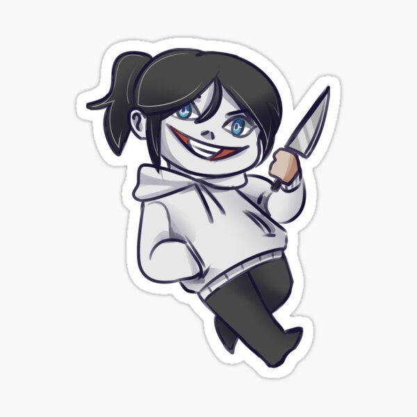 Jeff the Killer Fanart Sticker for Sale by OrianaOwO