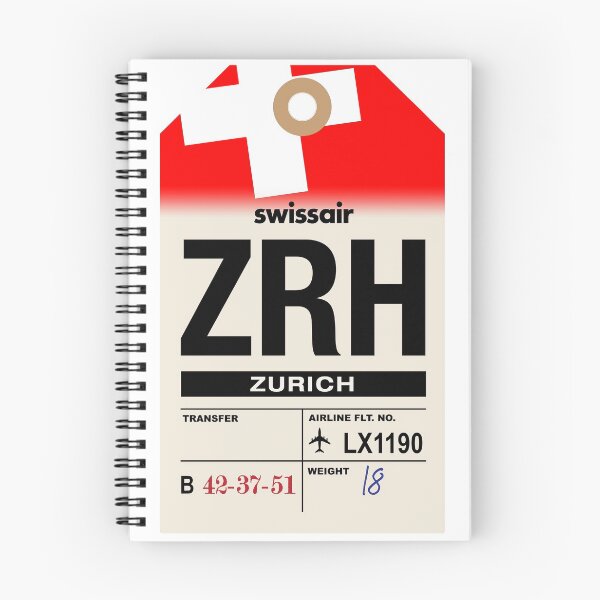 Item preview, Zurich (ZRH) Switzerland Airline Luggage Tag designed and sold by travelwitheric.