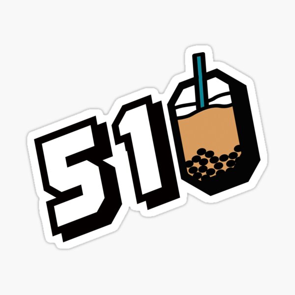 510 Boba Sticker
