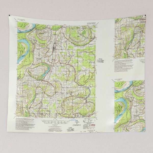 Item preview, USGS TOPO Map Mississippi MS Clayton 336849 1955 62500 designed and sold by WetdryvacRBO2.