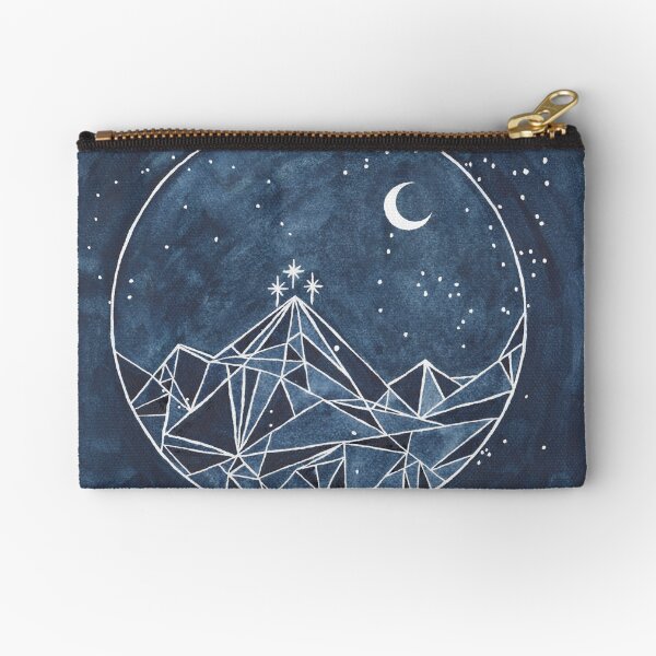 noche de luna y estrellas de la corte Bolsos de mano