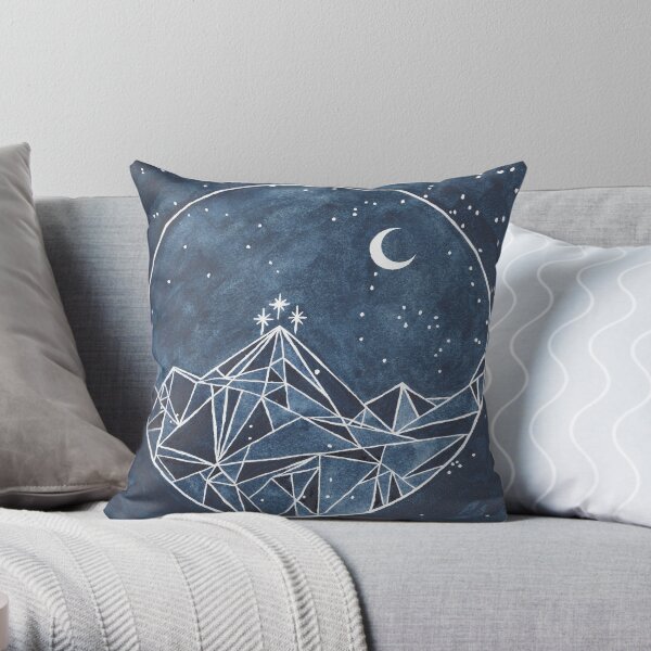 night court moon and stars Throw Pillow