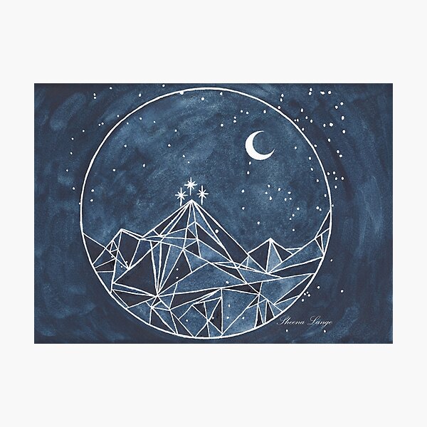 night court moon and stars Photographic Print