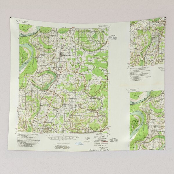Item preview, USGS TOPO Map Mississippi MS Clayton 336850 1955 62500 designed and sold by WetdryvacRBO2.