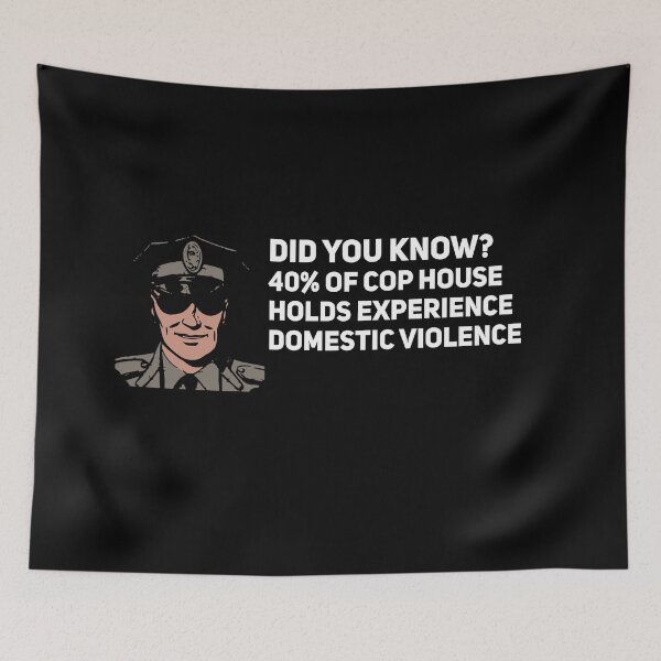 Item preview, 40% of Cop Households Experience Domestic Violence Awareness T-Shirt designed and sold by Joepseudo.