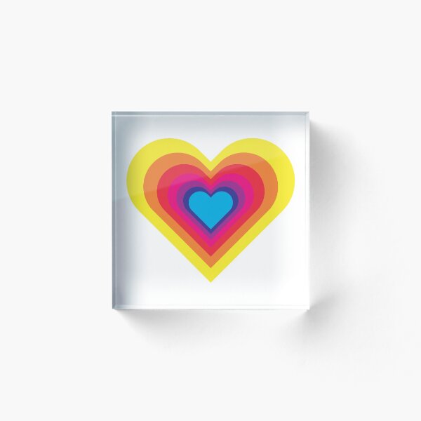 Item preview, Corazón En Capas - Brillos De Neón designed and sold by blueskiesforme.