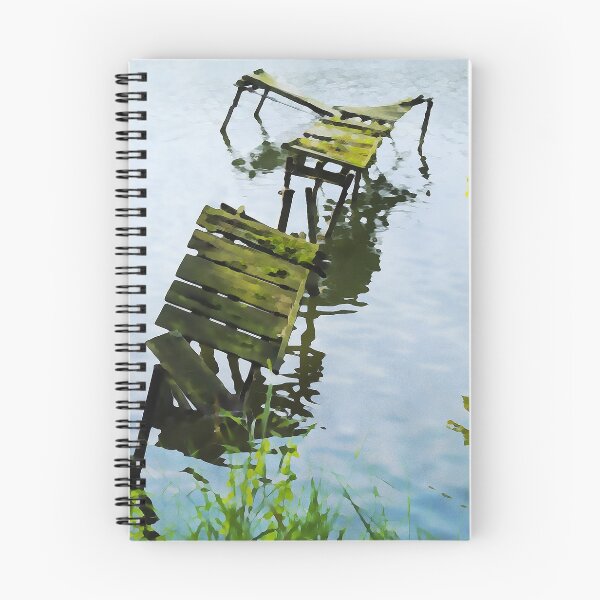 Item preview, We Used To Fish Here | Lake Jetty Dock Pier - Watercolor Painting designed and sold by Christopher Taylor.