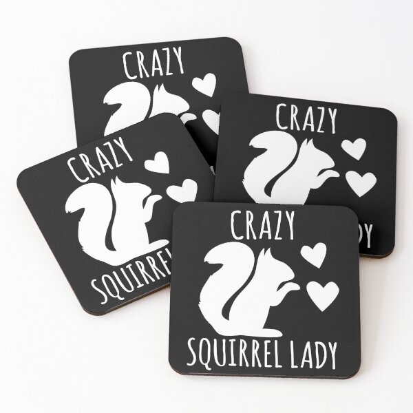 Item preview,  Crazy Squirrel Lady white designed and sold by jazzydevil.