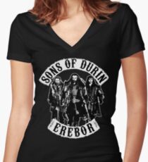 Sons of Durin Women's Fitted V-Neck T-Shirt