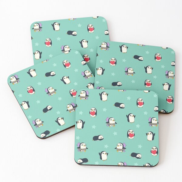 Gunter Pattern (Green) Coasters (Set of 4)