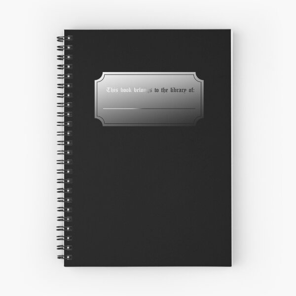 Item preview, This Book Belongs to the Library Of - SILVER designed and sold by lillywhy.