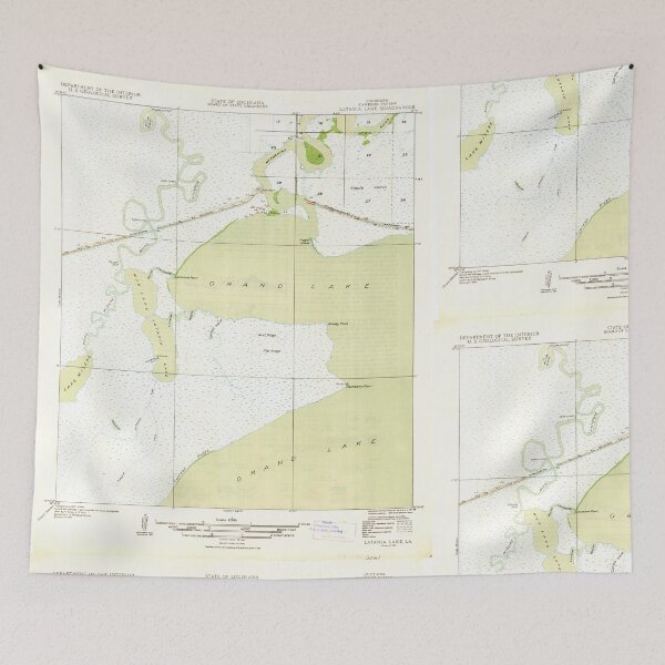Item preview, USGS TOPO Map Louisiana LA Latania Lake 333912 1935 31680 designed and sold by WetdryvacRB01.