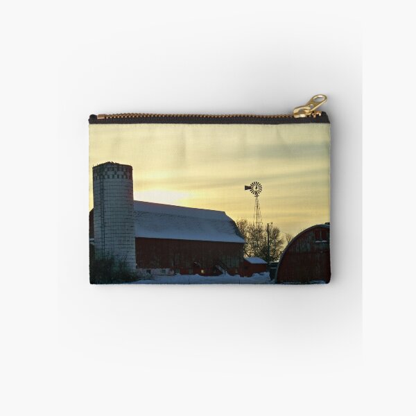 Item preview, Winter Barn Windmill Sunset ~ SHAKOPEE,MN designed and sold by Diane Trummer Sullivan.