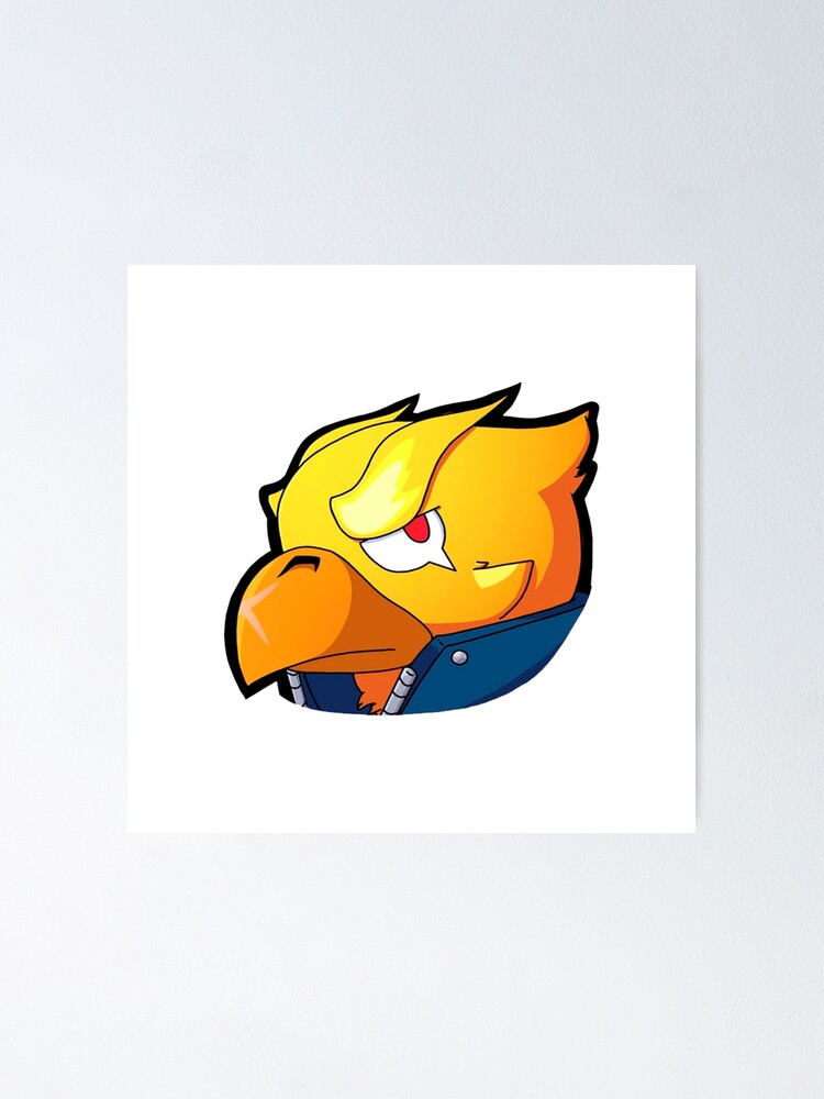 Poster Crow Fenix Brawl Stars De Kurkings Redbubble - imagens do crow fênix brawl stars