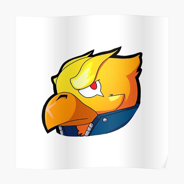 Posters Darryl Brawl Stars Redbubble - cómo dibujar a crow fénix de brawl stars