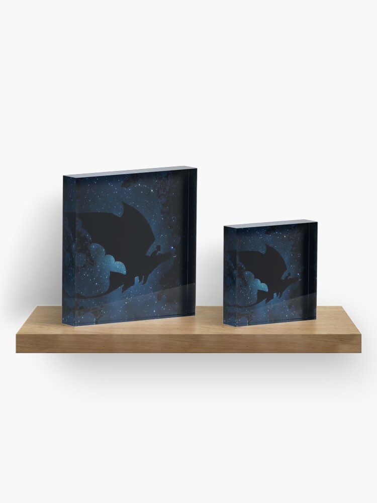 Alternate view of How to train your dragon - Toothless and Hiccup night Acrylic Block