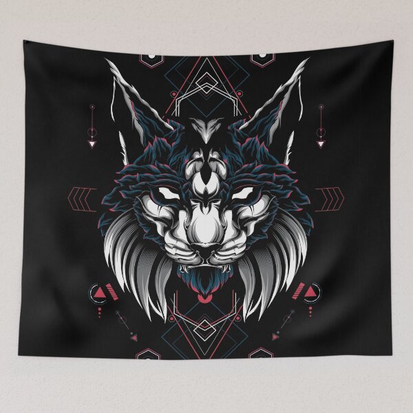 Item preview, Lynx cat sacred geometry designed and sold by Syndicate-std.