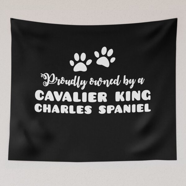 Item preview, Proudly owned by a Cavalier king charles spaniel (cute puppy dog paws) designed and sold by jazzydevil.