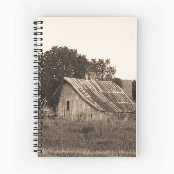 Item preview, Rustic Barn and Old Tree, Sepia designed and sold by PhotosByTrish.