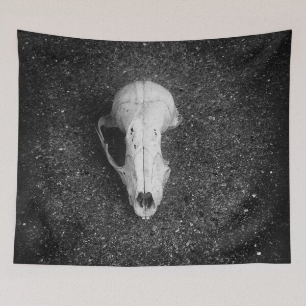 Item preview, Black and White Squirrel Skull designed and sold by mreleganza.