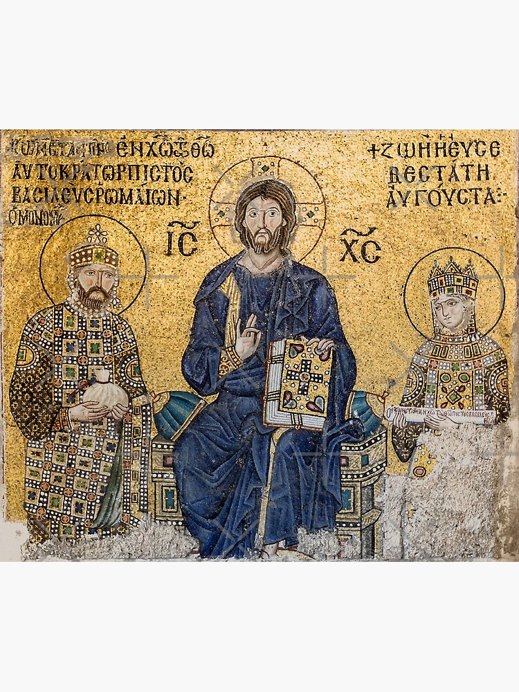 Jesus Christ Pantocrato mosaic in Hagia Sophia, Istanbul by koo17leon