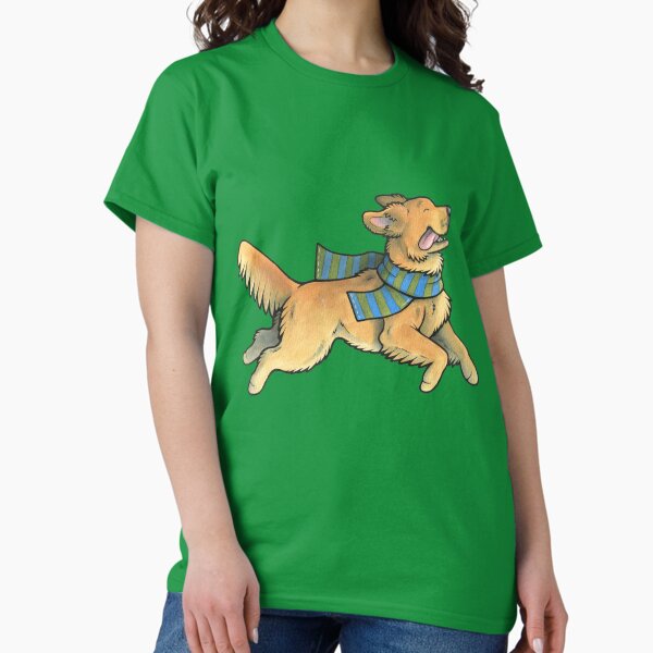 Leaping Golden Retriever Classic T-Shirt