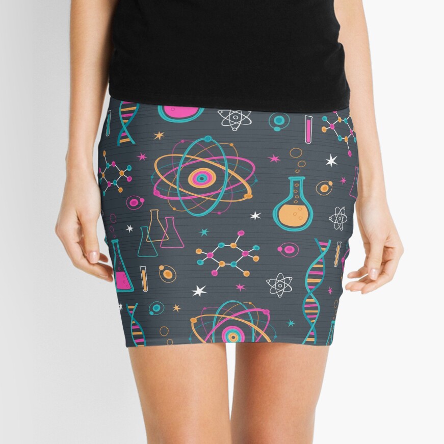 Midcentury Modern Science Mini Skirt
