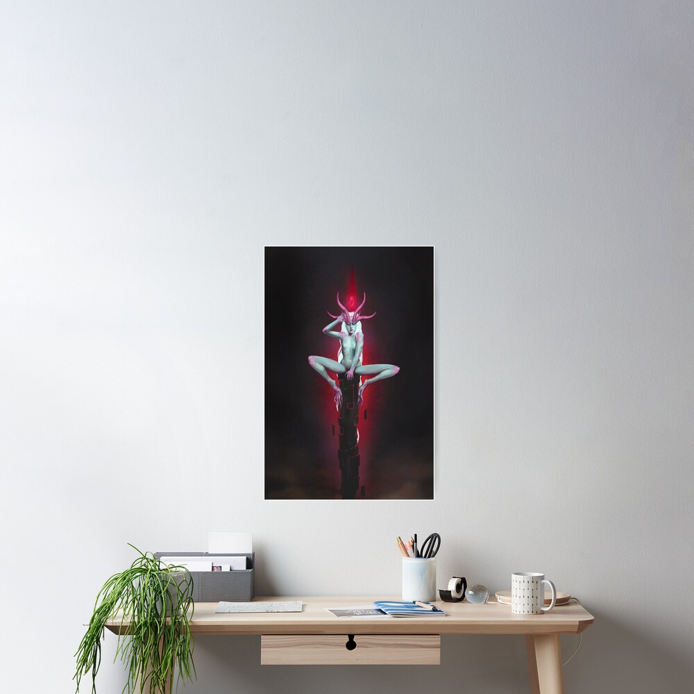 Neon Devil | Digital Illustration Poster
