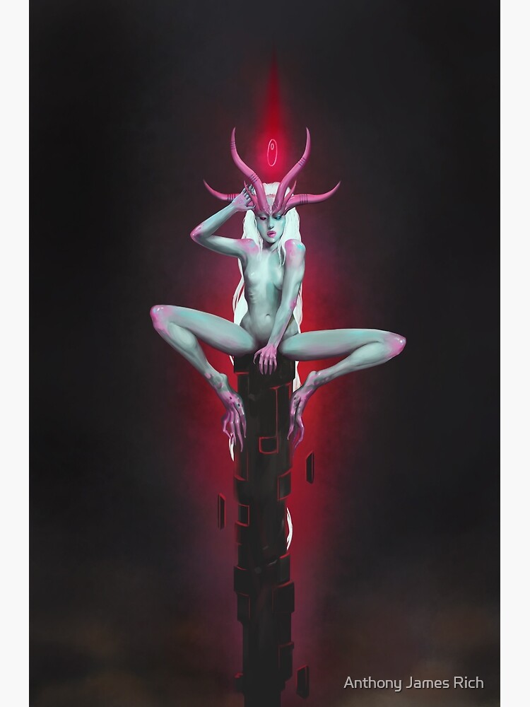 Neon Devil | Digital Illustration by AJRart