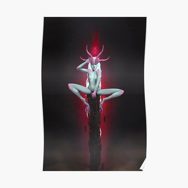 Neon Devil | Digital Illustration Poster