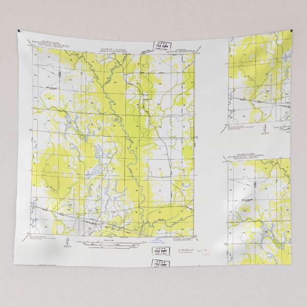 Item preview, USGS TOPO Map Louisiana LA Le Blanc 333915 1954 31680 designed and sold by WetdryvacRB01.