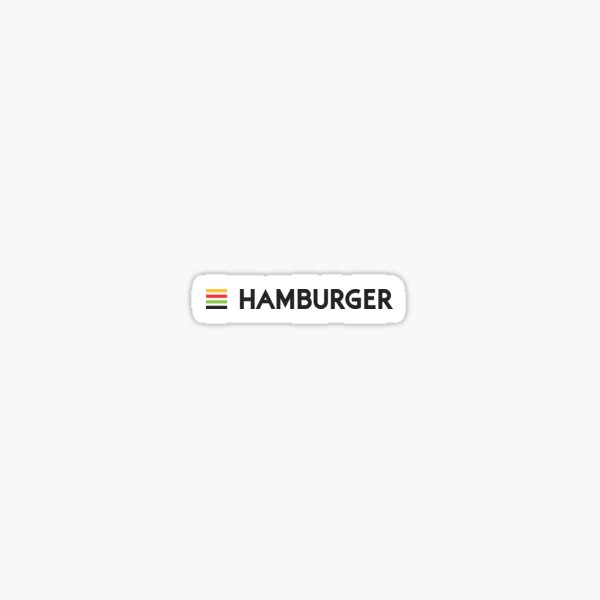 Hamburger Wordmark Sticker