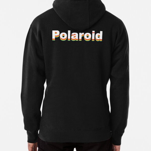 polaroid hoodie black