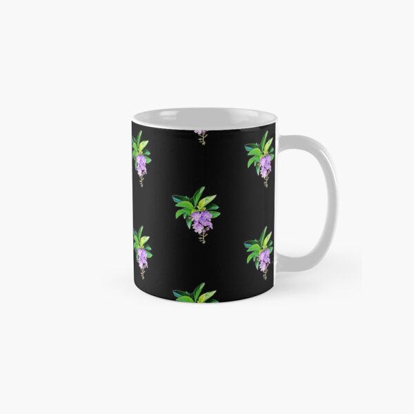 Beautiful Flower With Green Leaves Pattern Design  Classic Mug