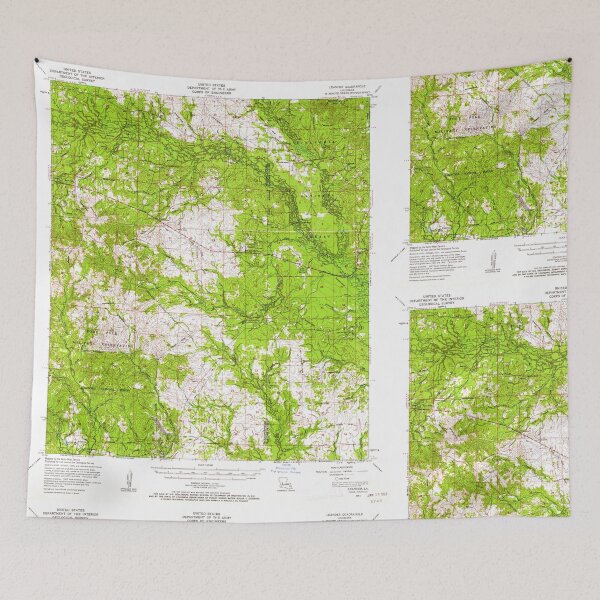 Item preview, USGS TOPO Map Louisiana LA Leander 334742 1954 62500 designed and sold by WetdryvacRB01.