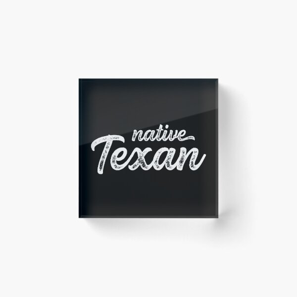 Item preview, Native Texan Distressed White Script  designed and sold by ericksonlk.