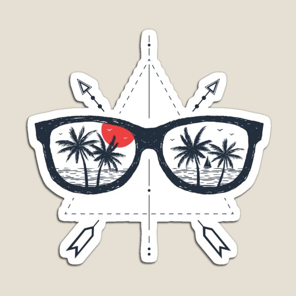 Item preview, Sunglasses. Beach. Palms. Geometric Style designed and sold by Sloth Astronaut.
