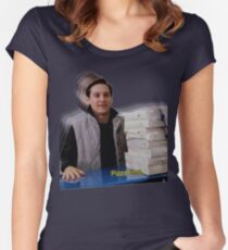 Pizza time! Women's Fitted Scoop T-Shirt
