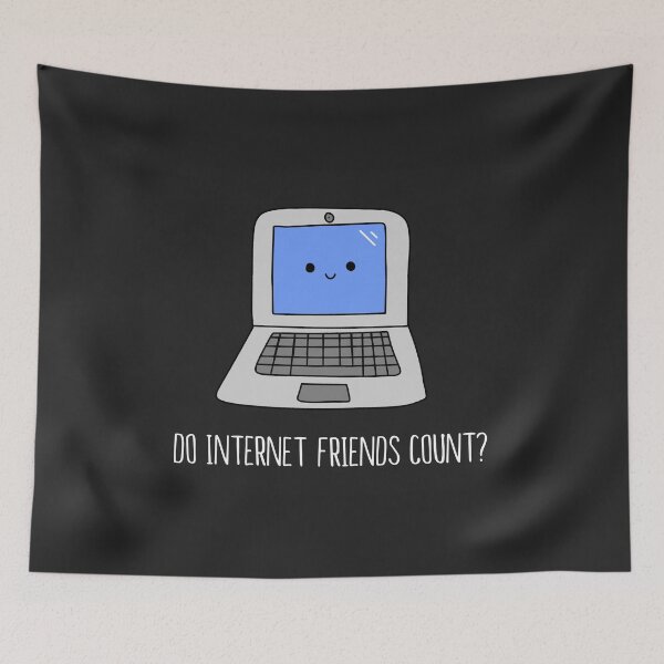 Item preview, ¿Cuentan los amigos de Internet? El | computadora antisocial teléfono inteligente nerd geek designed and sold by PikachuRox.