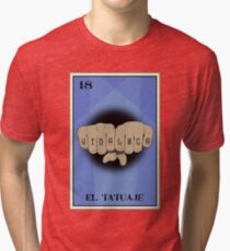 El Tatuaje Loteria Design Tri-blend T-Shirt
