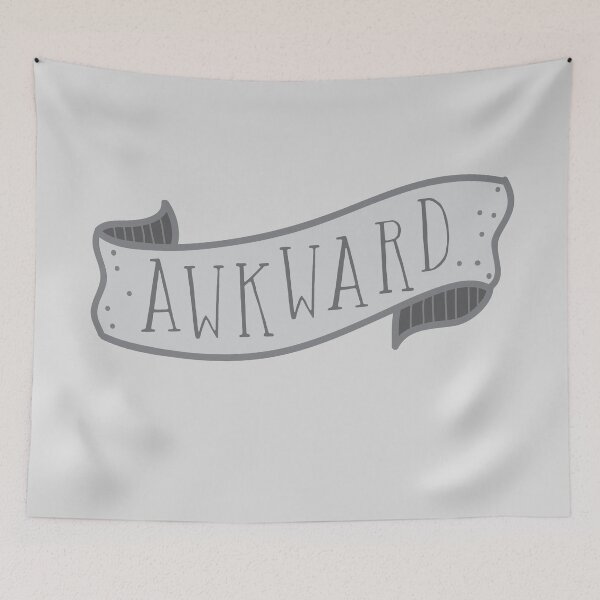 Item preview, AWKWARD cute banner designed and sold by jazzydevil.