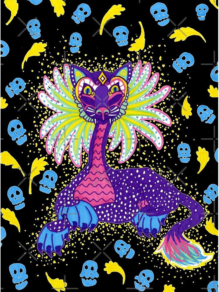 Mexican Alebrije Dia De Los Muertos Day of the Dead Big Cat Spirit Animal Mexican Alebrije Dia De Los Muertos Day of the Dead Big Cat Spirit Animal