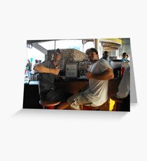 Master Mixologist Customers Greeting Card