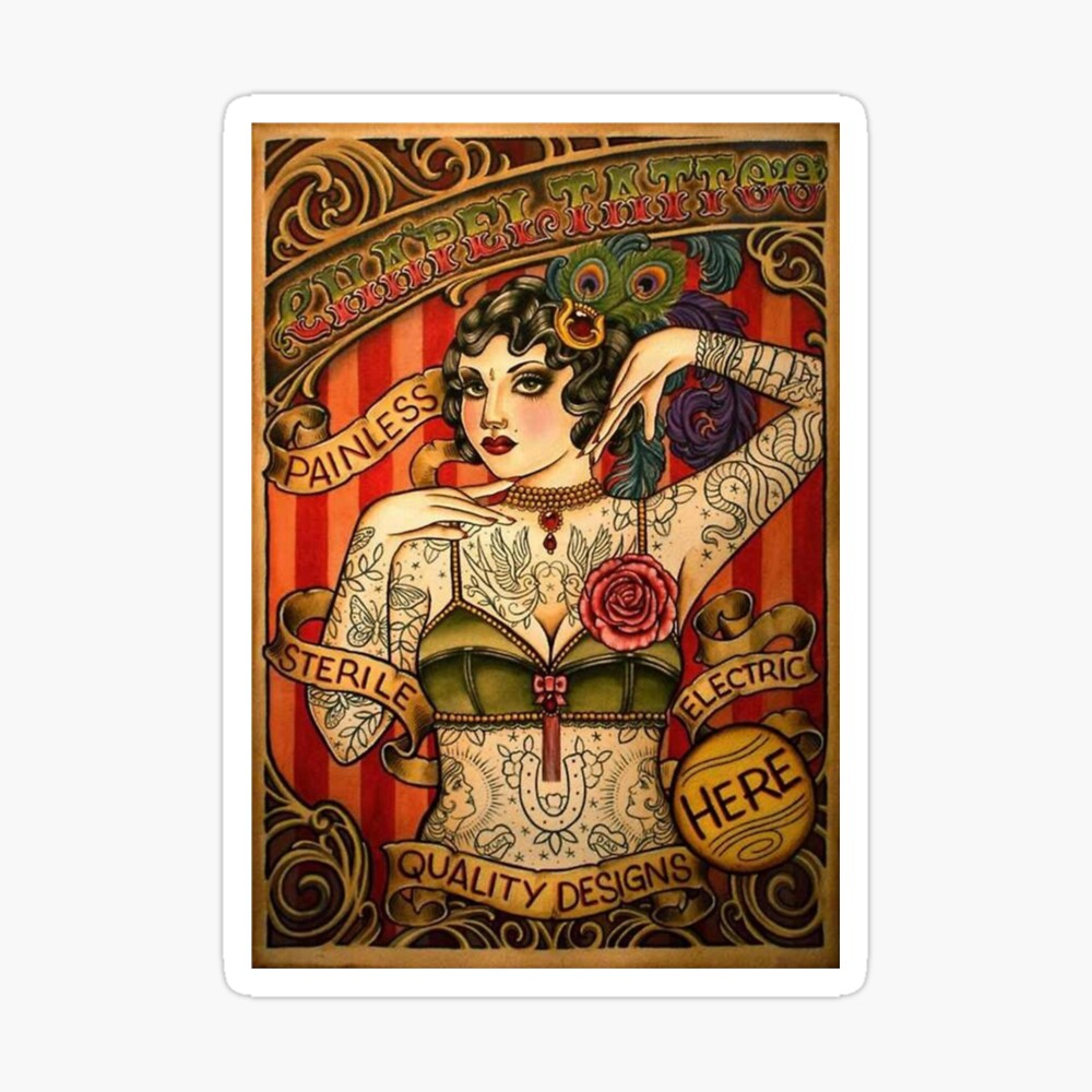 Chapel Tattoo Vintage Body Werbung Kunst Poster Von Samanbaxerzxc Redbubble